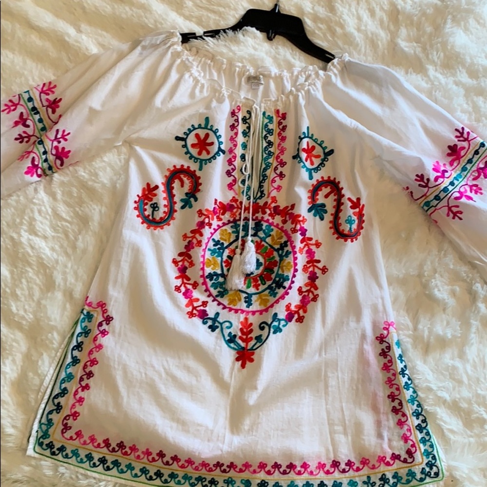 Beautiful Embroidered Cover-up and or Tunic